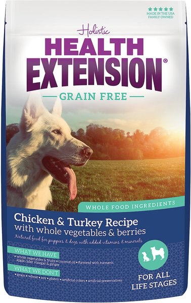 Health Extension Grain-Free Chicken and Turkey Recipe Dry Dog Food