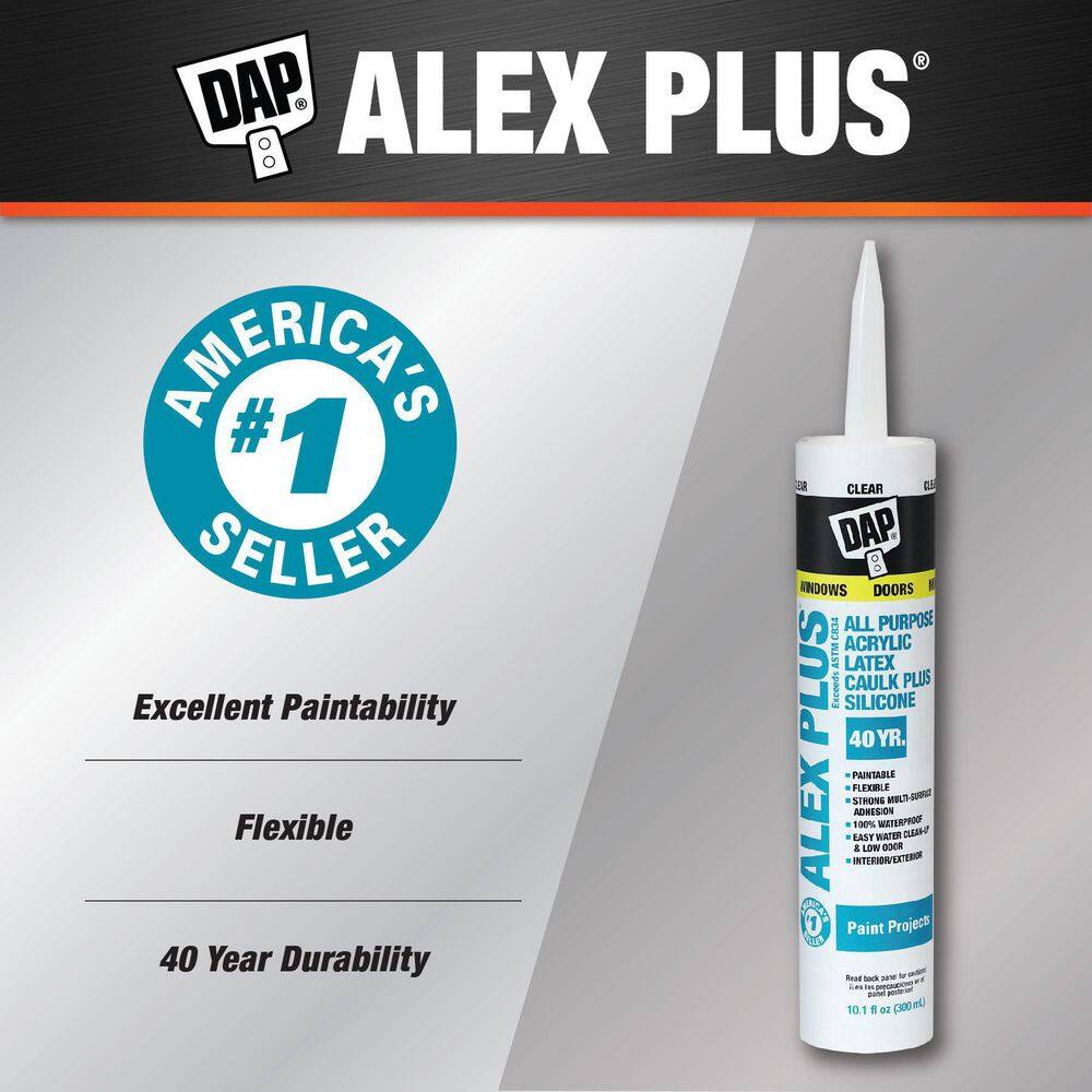 DAP Alex Plus Clear 10.1oz (4-Pack) 7079818072