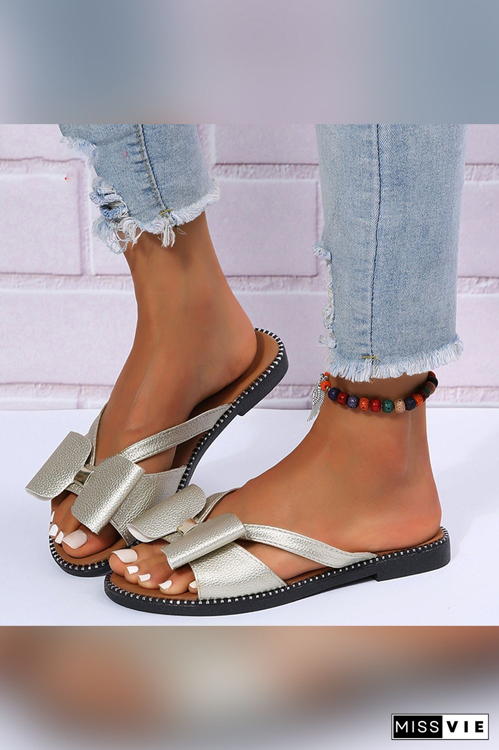 Summer Women Flip Flop Flat Sandals Wholesale