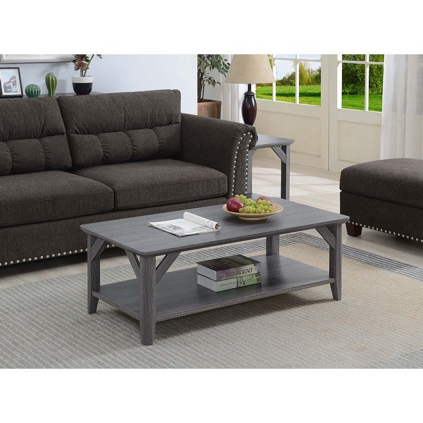 The Gray Barn West Coffee Table with Shelf