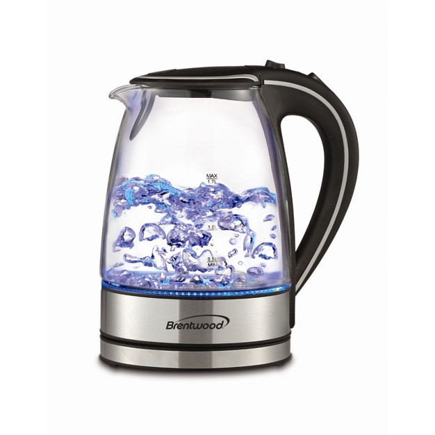 Brentwood 1 7l Tempered Glass Tea Kettle