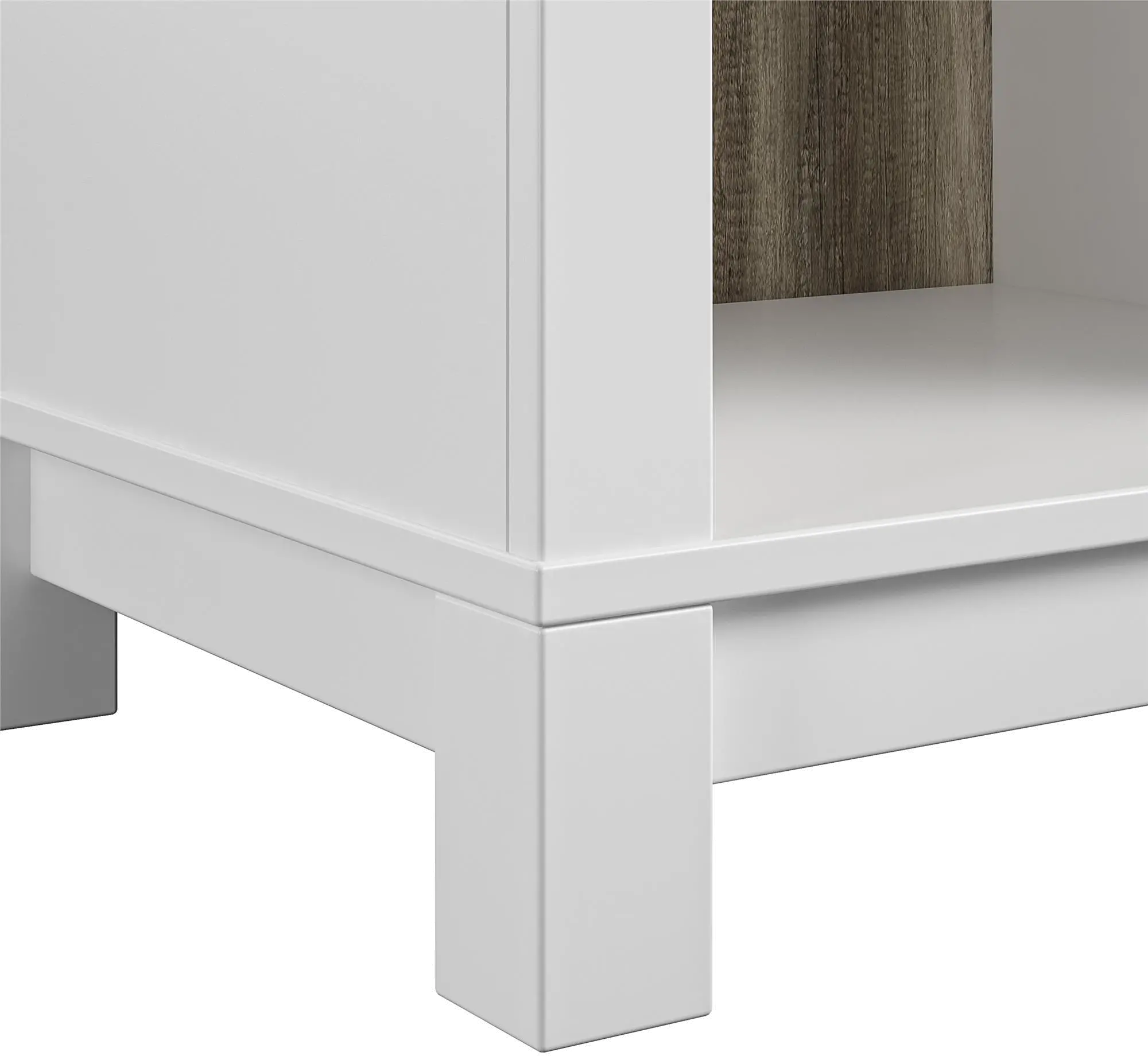 Carver Contemporary White Nightstand