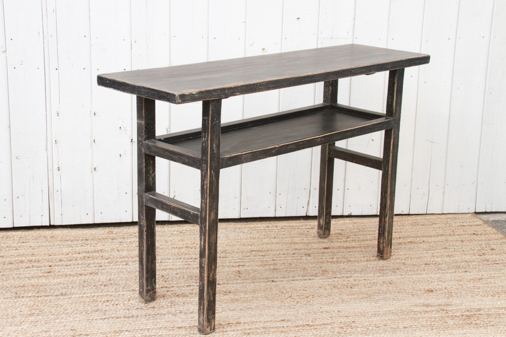 Primitive Chinese Black Console Table   Scandinavian   Console Tables   by De cor  Houzz