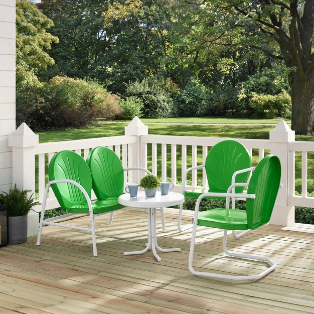 Griffith 4pc Outdoor Conversation Set Kelly Green Crosley