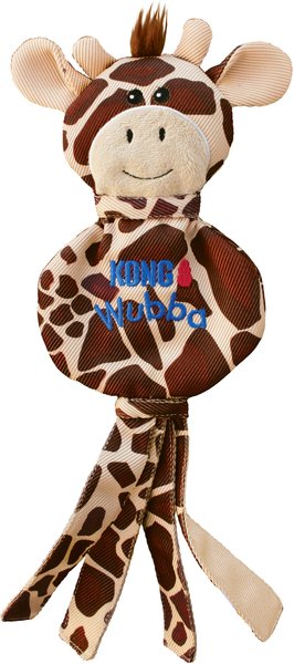 KONG Wubba No Stuff Giraffe Dog Toy， Large