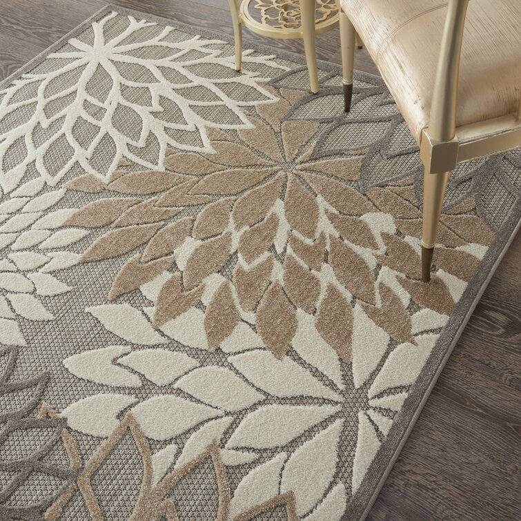 Rosario Navy/Ivory/Taupe Indoor/Outdoor Rug