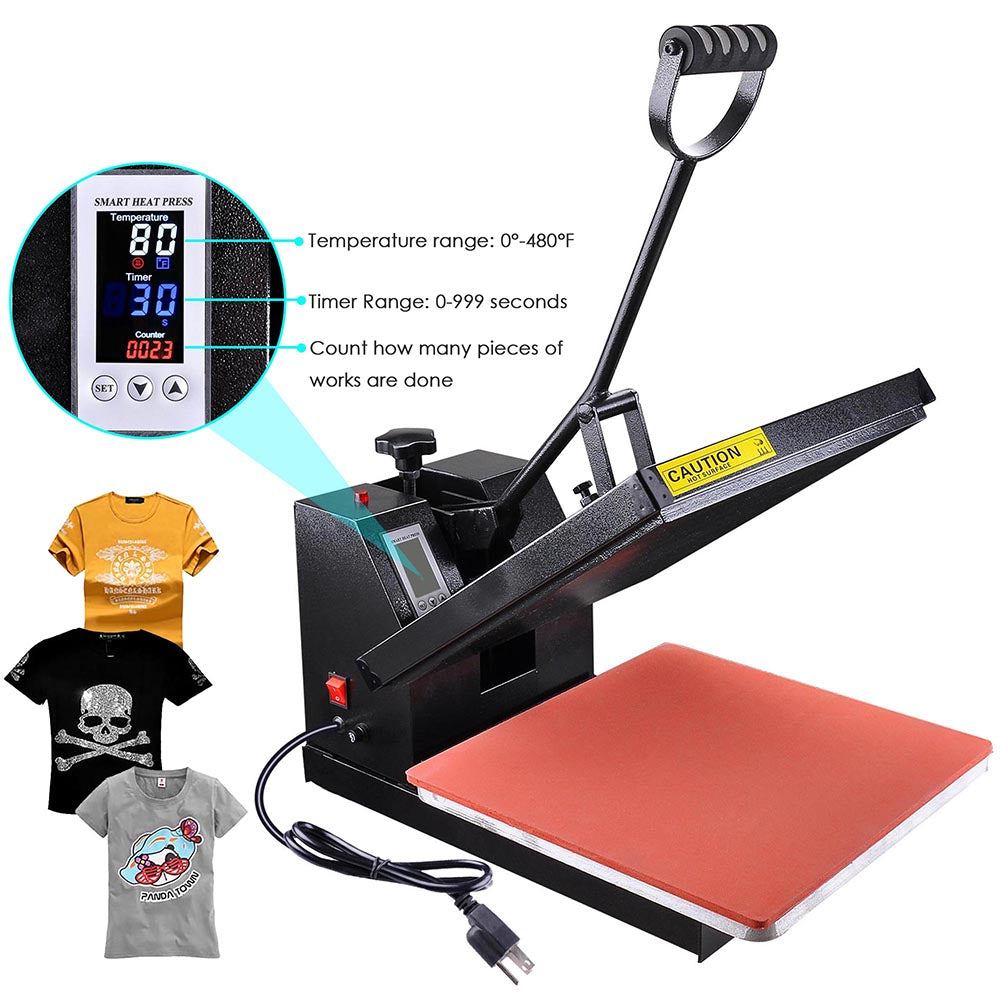 Yescom Digital Heat Sublimation Transfer Press Machine 15x15 inch