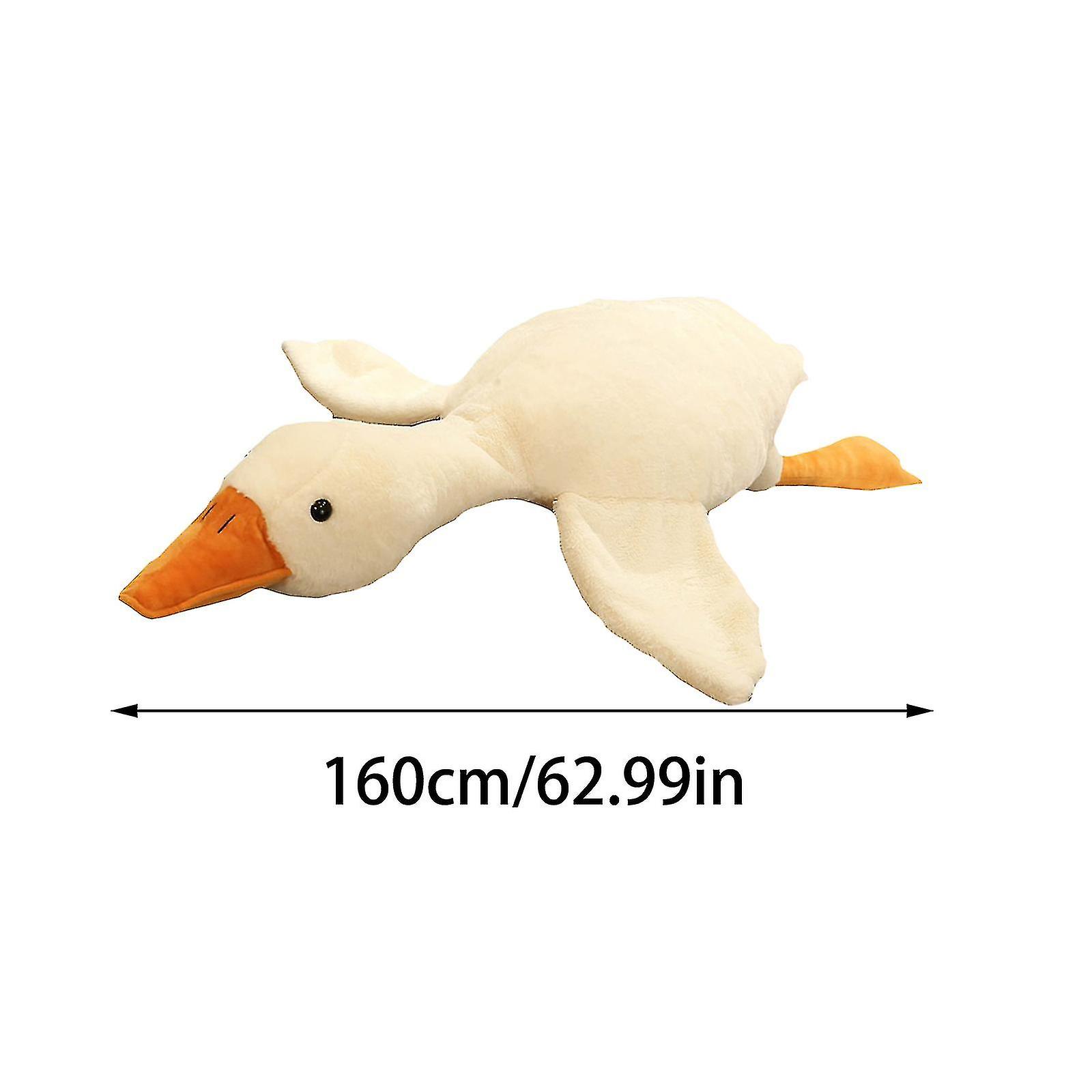 Plush Goose Soft Pillow Toys Comfortable Big Swan 50 Cm/90 Cm/130 Cm/160 Cm/190 Cm Christmas Gift Yellow Stuffed Animal