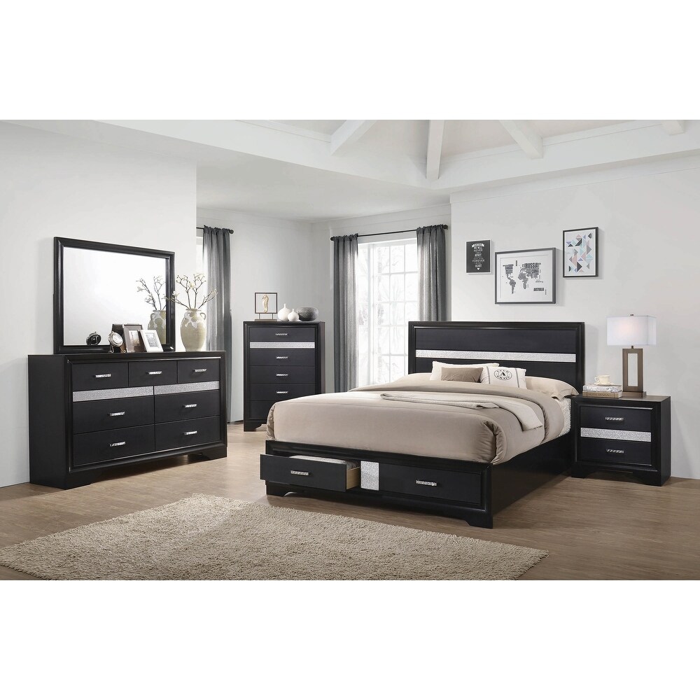 Corbin 4 piece Bedroom Set with 2 Nightstands and Dresser