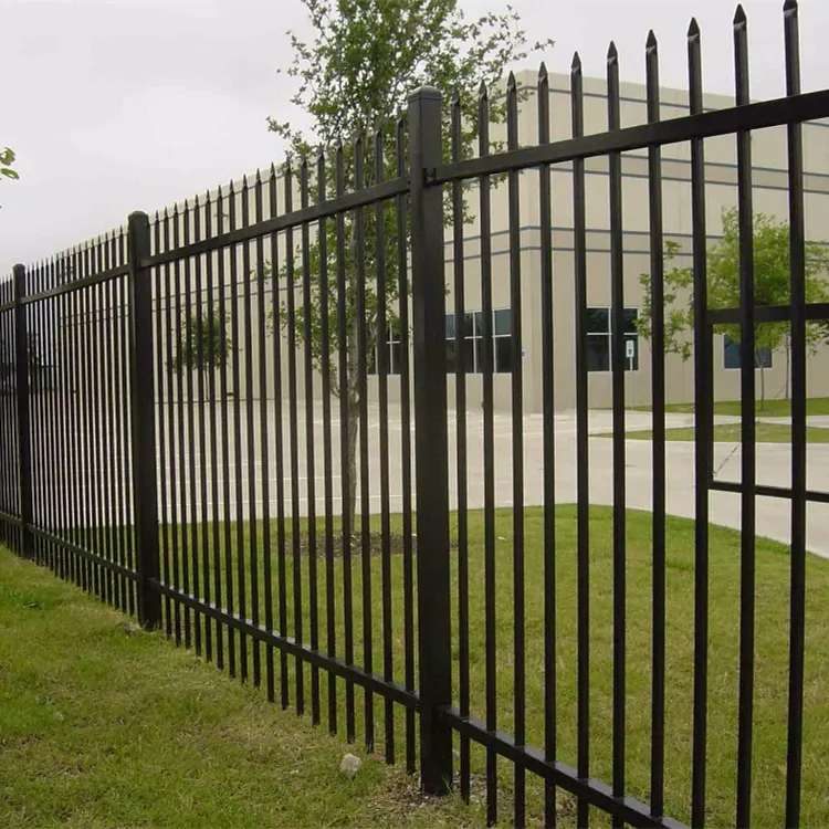 Easily Assembled Galvanized Picket Wrought Iron Fence Panels