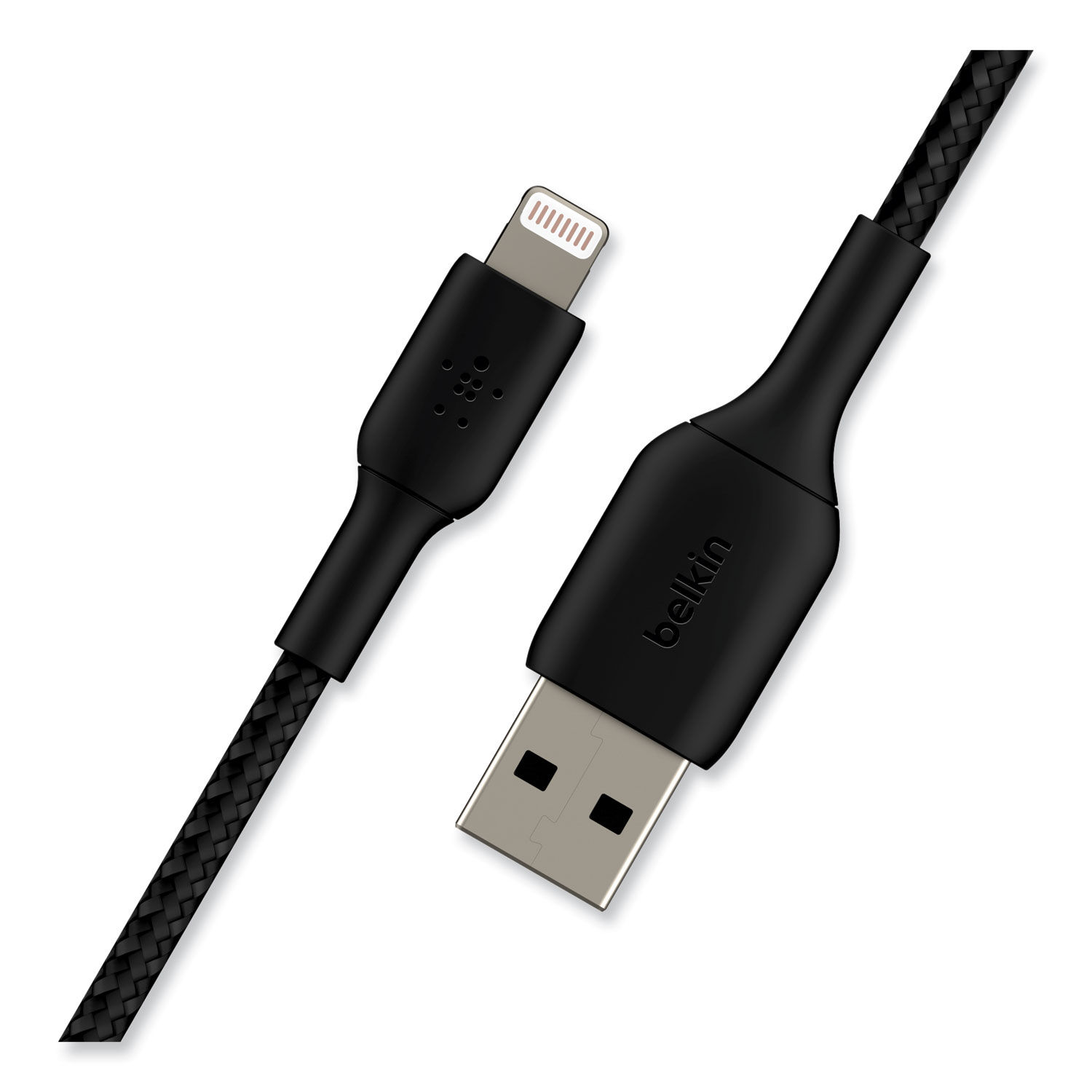 BOOST CHARGE Braided Apple Lightning to USB-A ChargeSync Cable by Belkinandreg; BLKCAA002BT2MBK