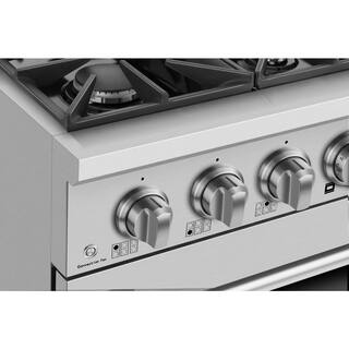 Empava 36 in. 5.2 cu. ft. Single Oven Slide-In with 6 Burners Gas Range in Stainless Steel EPV-36GR08