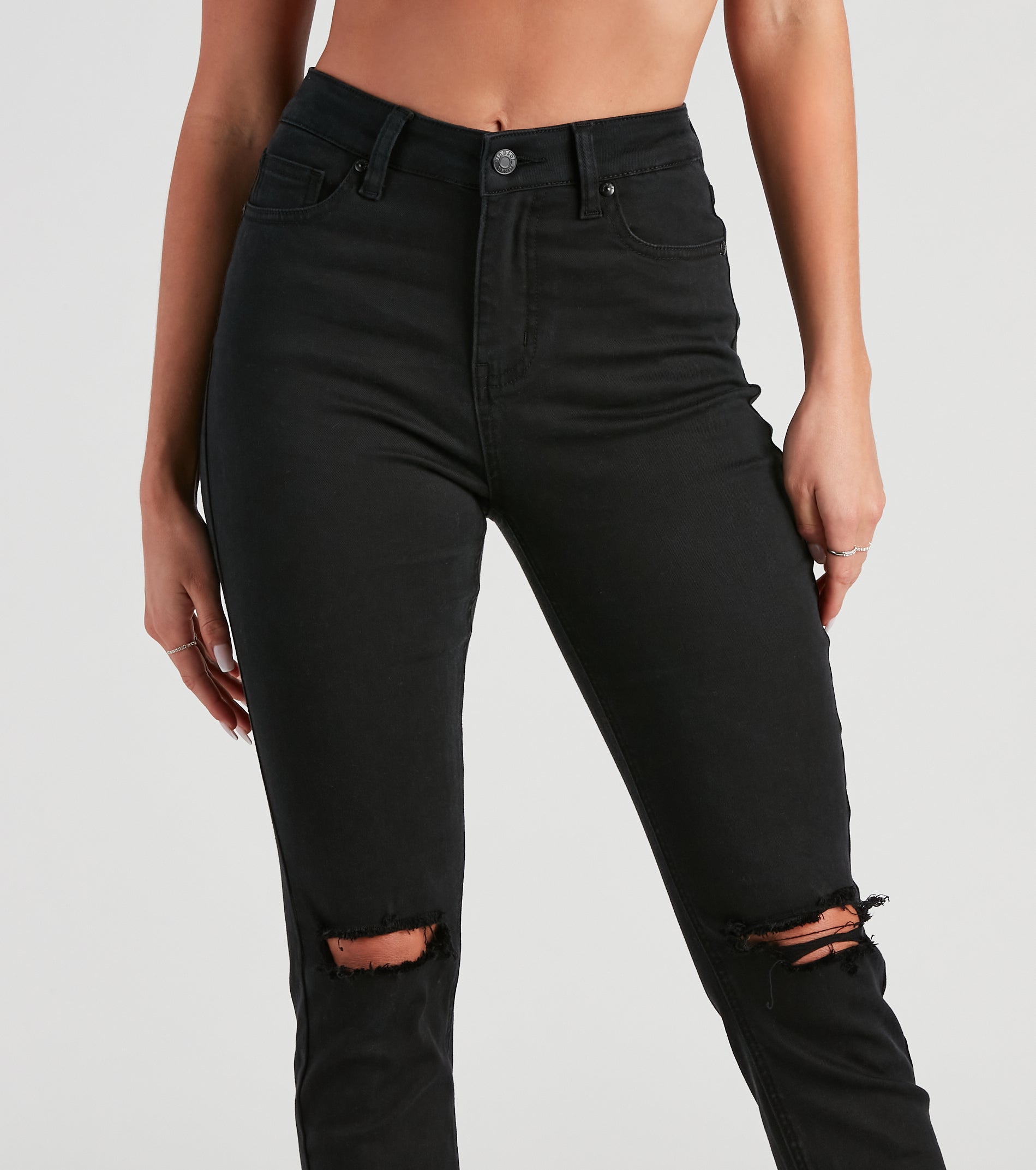 Taylor High-Rise Cropped Skinny Jeans by Windsor Denim