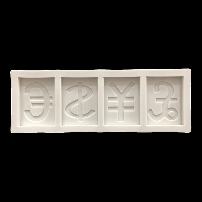 Dollar Euro Yuan Pound Sign Symbol Chocolate Mold - 2pcs/set