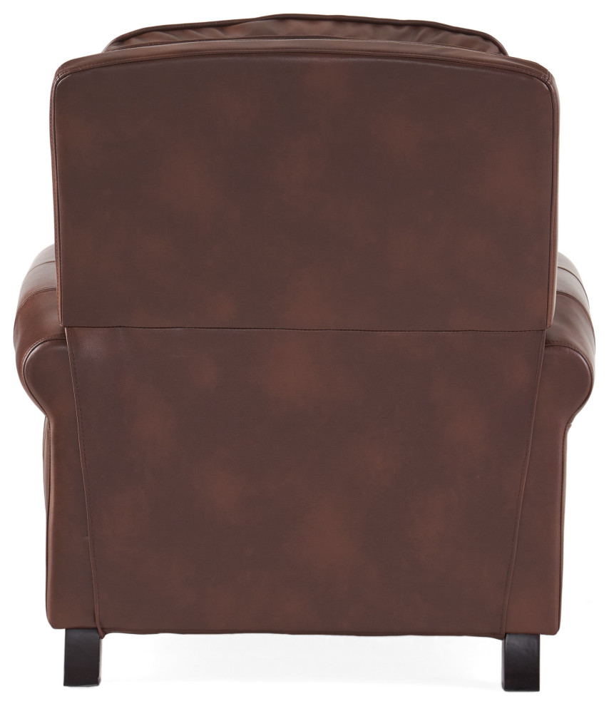 GDF Studio Jasmine 2 Tone Brown Faux Leather Puch Back Recliner   Transitional   Recliner Chairs   by GDFStudio  Houzz