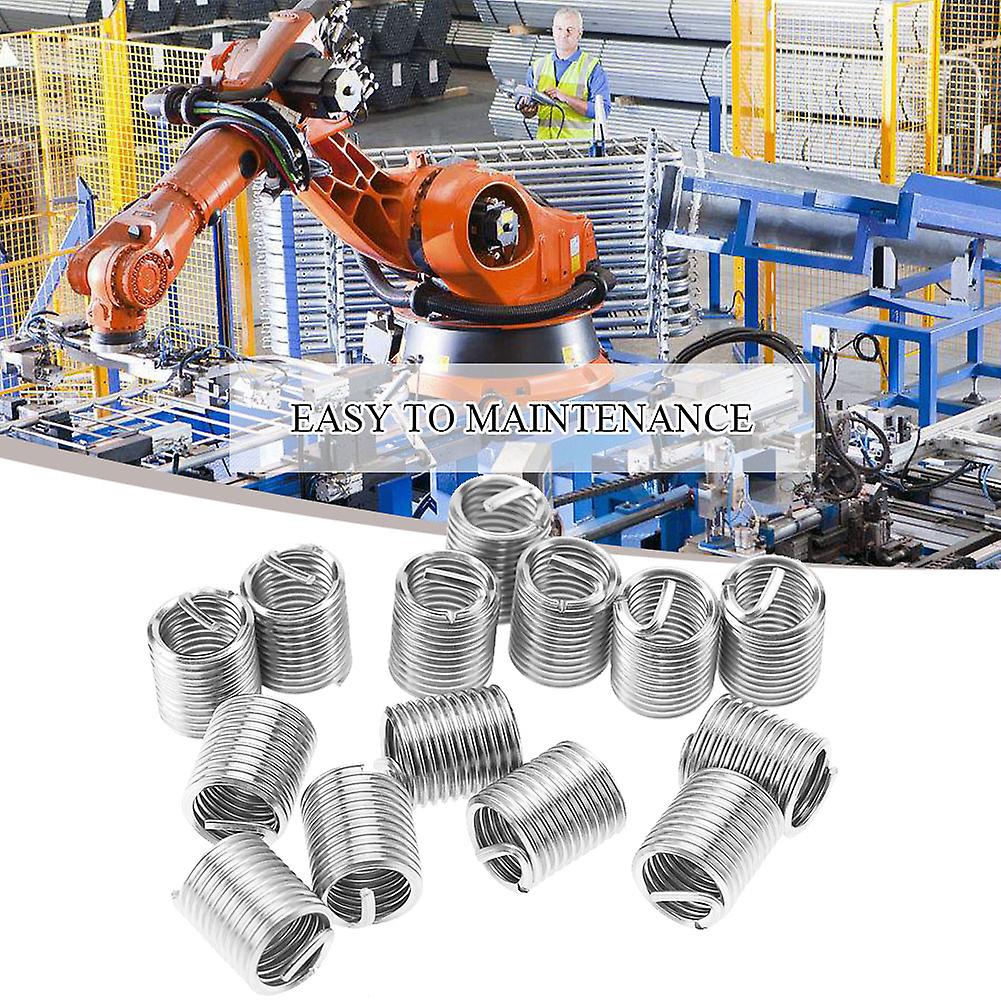 50pcs M10 Stainless Steel Ss304 Coiled Wire Helical Screw Thread Inserts ((m10*1.5*2 D)