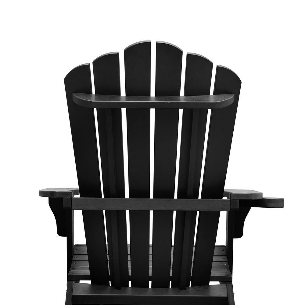 Trustmade Polystyrene Composite Adirondack Chair  Black