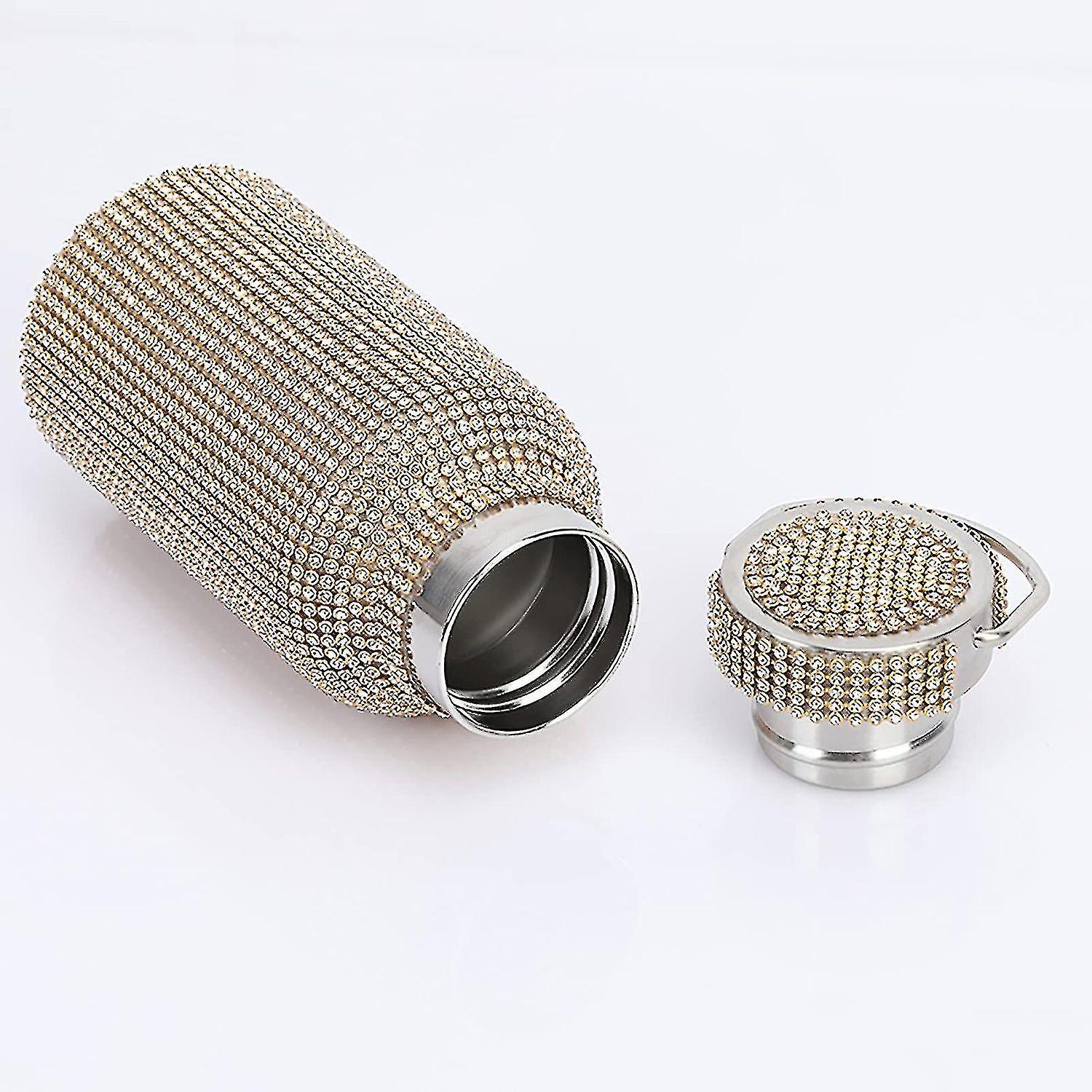 Vacuum Cup， Insulated Rhinestone Vacuum Cup Stainless Steel Flask Bottle，500ml