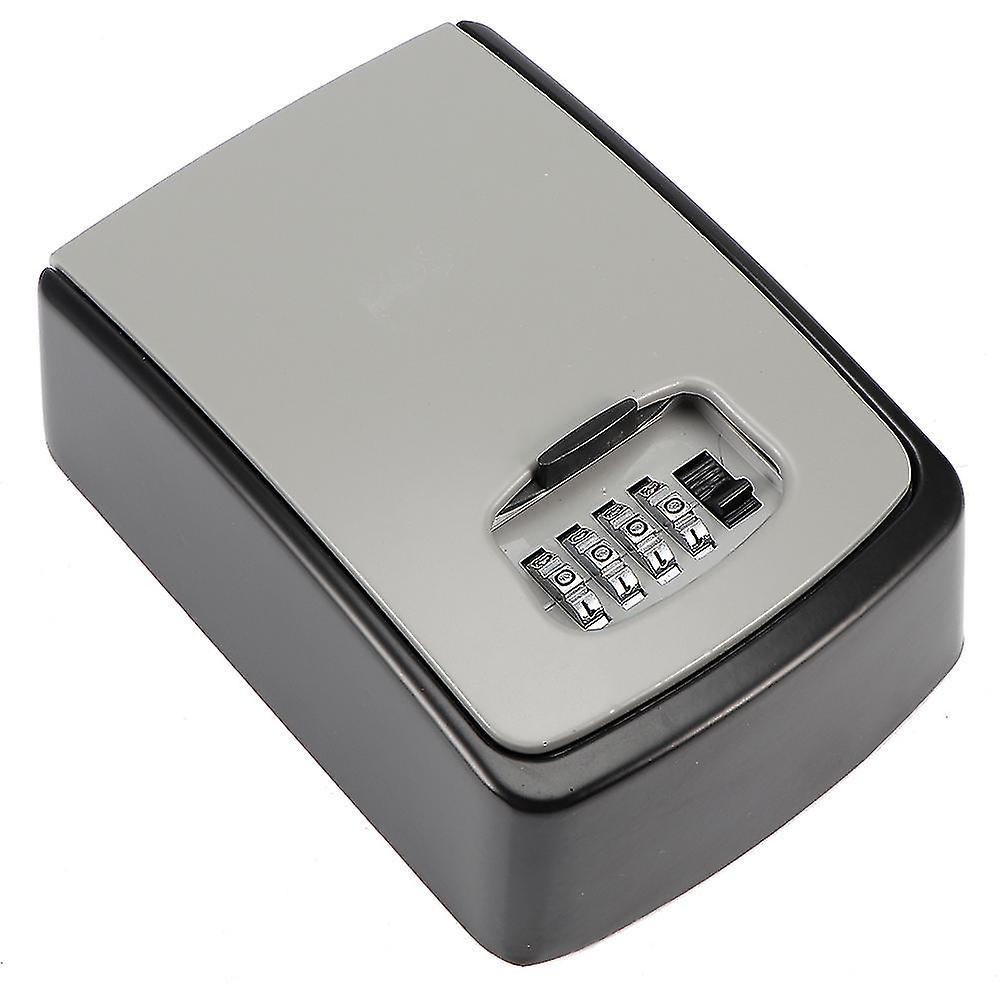 Household Zinc Alloy Key Storage Box Password Codes Box for Home Factory Company OfficeGray 14.5x10.5x5.5cm