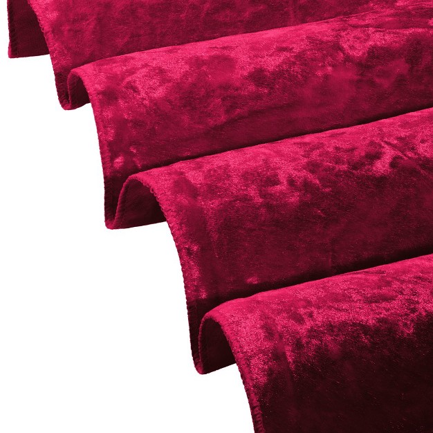 Rcz D cor Elegant Round Table Cloth Made With Fine Crushed velvet Material Beautiful Burgundy Tablecloth With Durable Seams