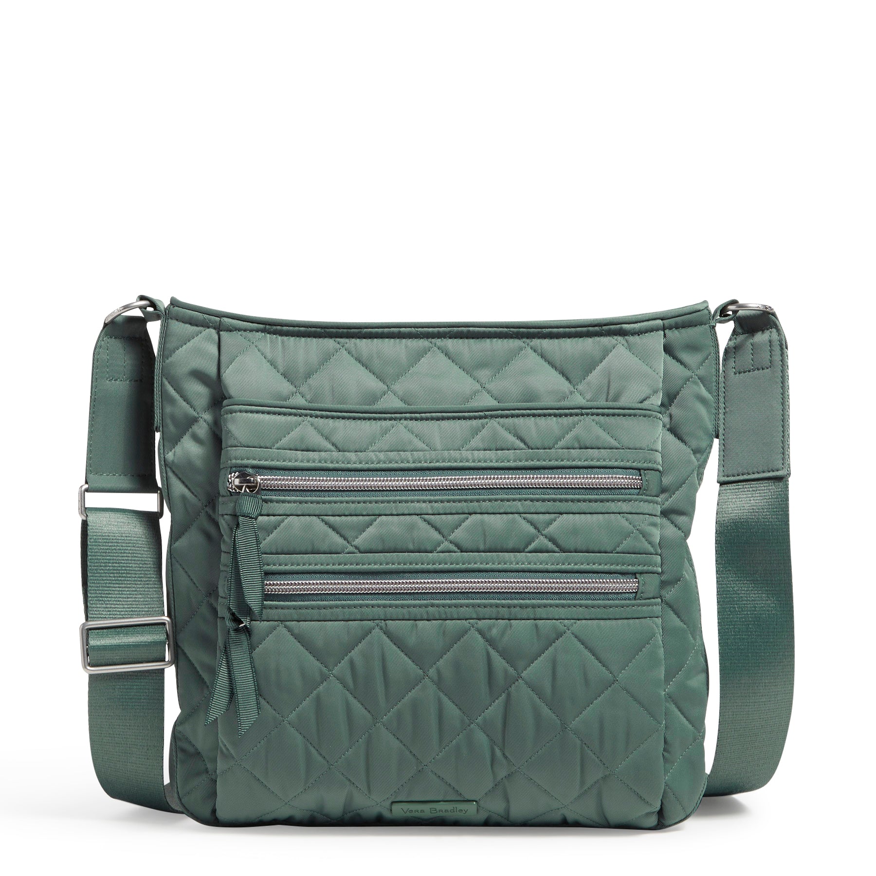 Triple Zip Hipster Crossbody Bag