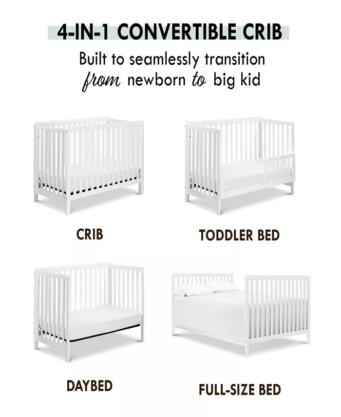 Carters by DaVinci Colby 4-in-1 Low-Profile Convertible Crib