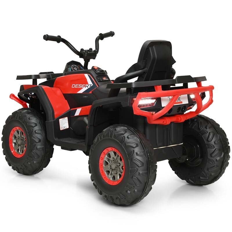 12V Kids Ride-On Electric ATV 4-Wheeler Quad Car Toy with MP3 & LED Lights