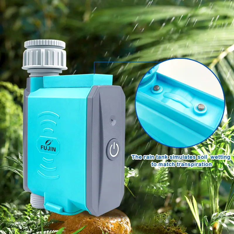 FUJIN Smart Bluetooth Rain Remote Controller with Rain Delay Filter Washer  Irrigation Timer with Automatic FJKB005C R3