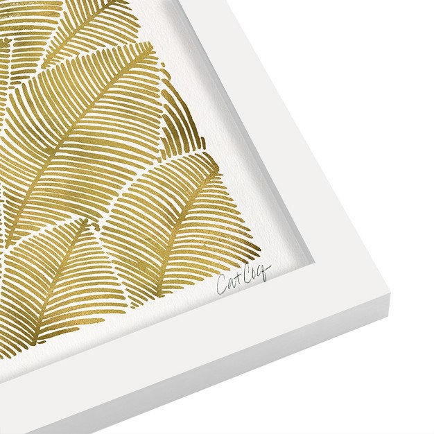 Americanflat Botanical Minimalist Tropical Gold By Cat Coquillette Framed Print Wall Art