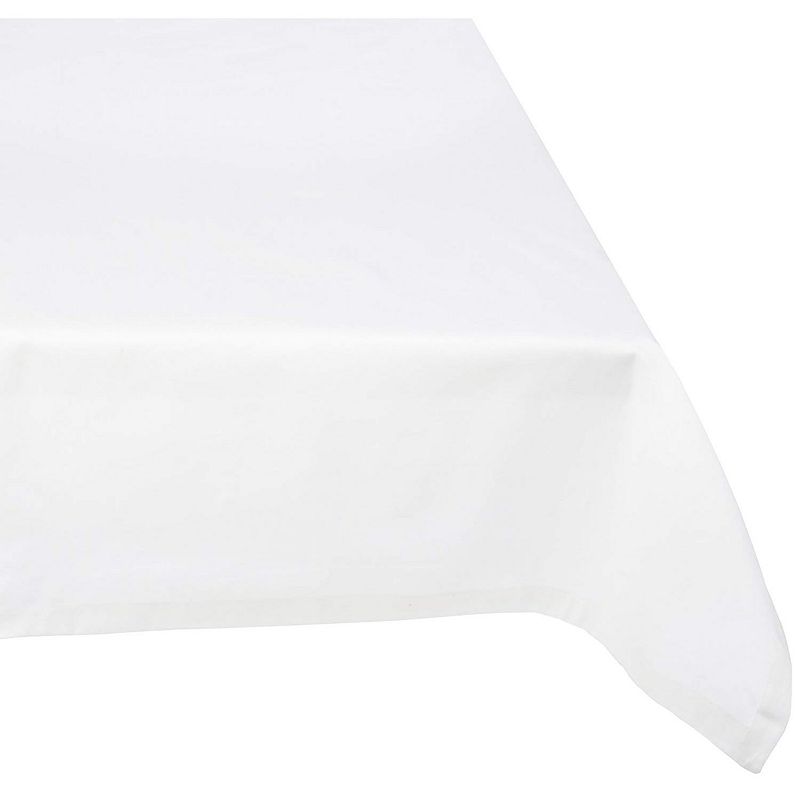 White Restaurant Quality Rectangular Cotton Tablecloth 60 x 84