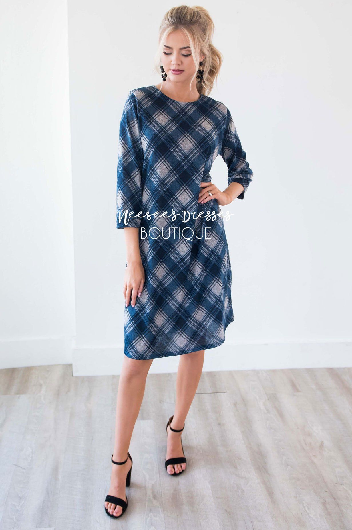 The Teresia Plaid Swing Dress