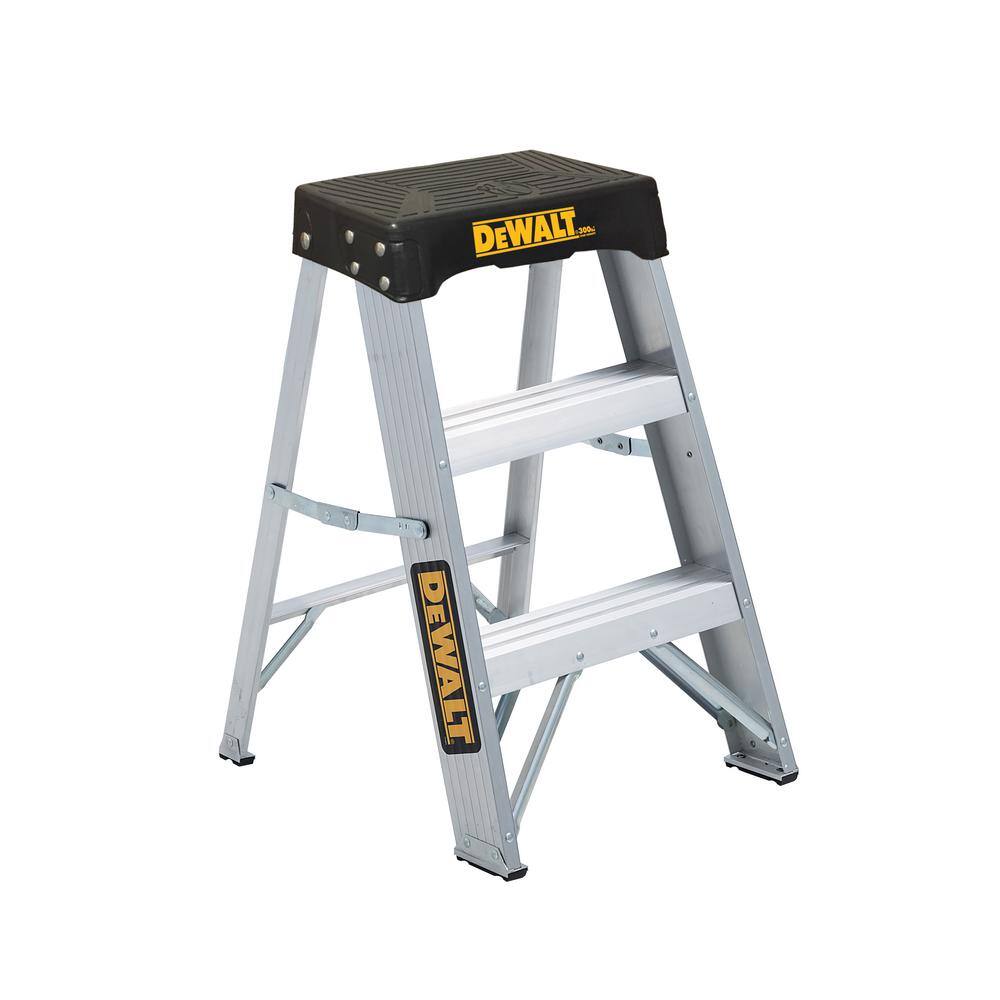 DW 2 ft. Aluminum Step Ladder 300 lbs. Load Capacity Type IA Reach Height 8 ft. DXL2010-02