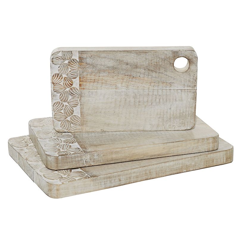 Stella and Eve Wood Cutting Board 3-piece set