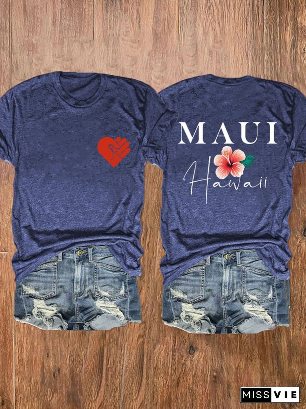 Women's Lahaina Strong Support Hawaii MAUI Tee