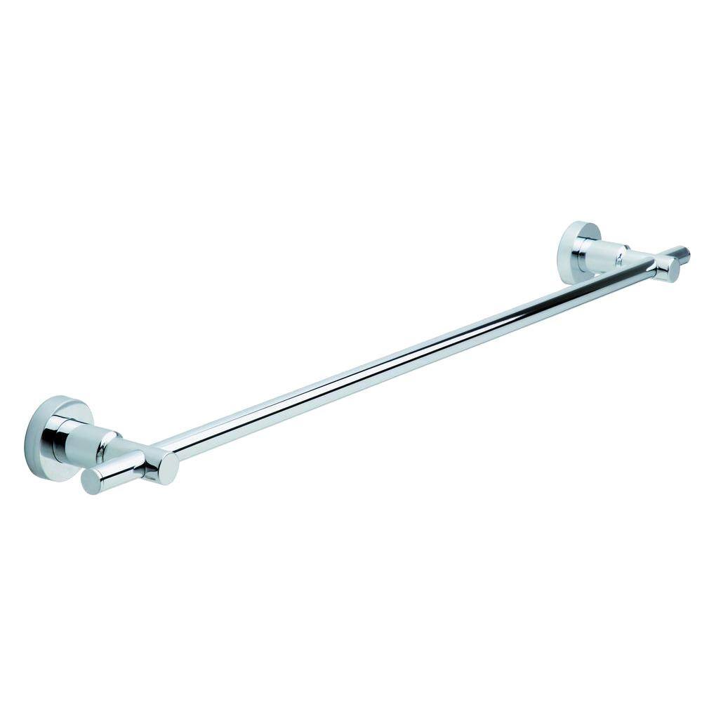 No Drilling Required 24 in. Towel Bar in Chrome LO206-CHR