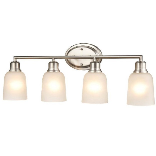 Millennium Lighting Amberle 4 Light Vanity Brushed Nickel