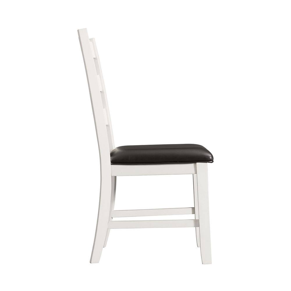 Picket House Furnishings Kona White Upholstered Ladder Back Dining Chair (Set of 2) DMT700SC