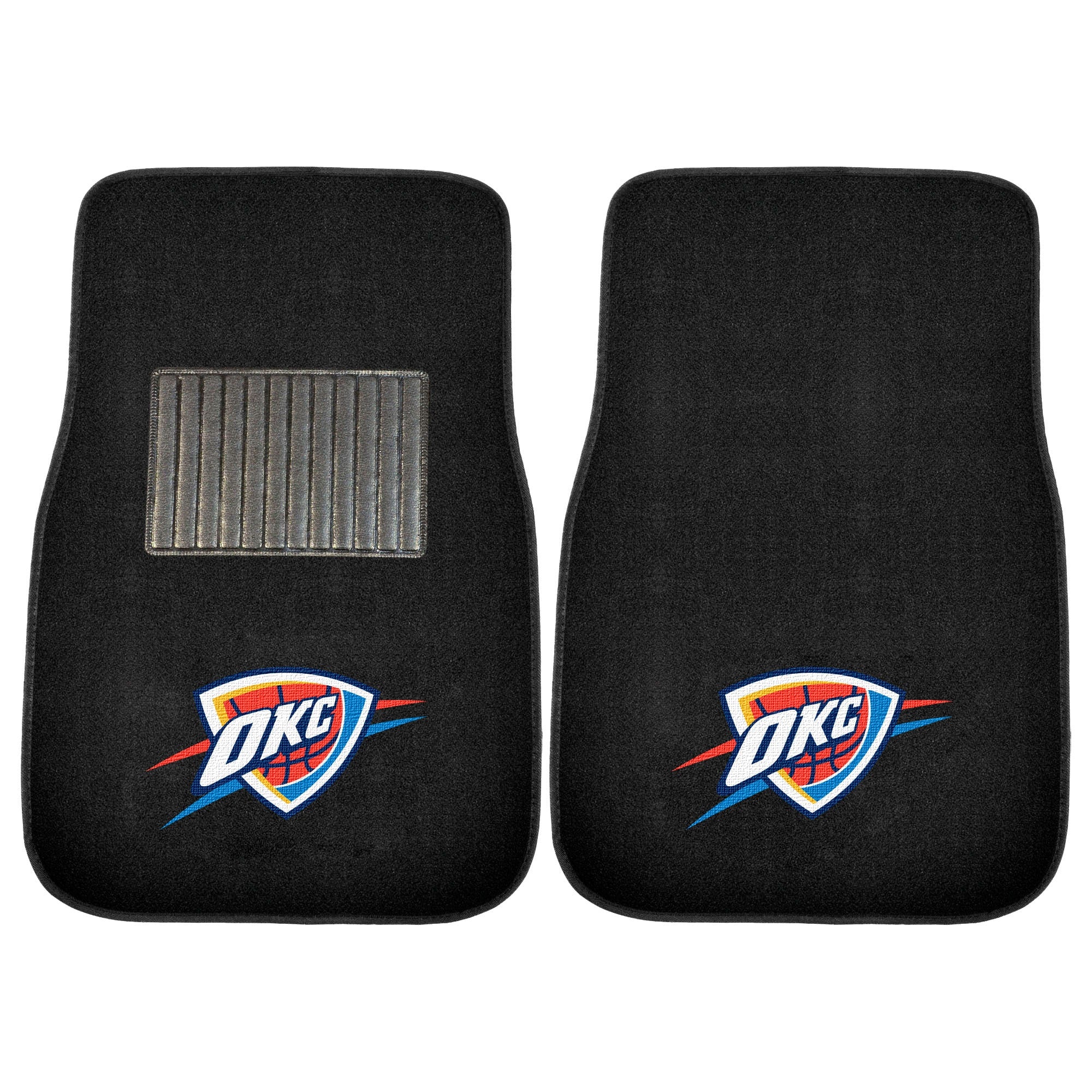 Oklahoma City Thunder 2-Piece Embroidered Car Mat Set