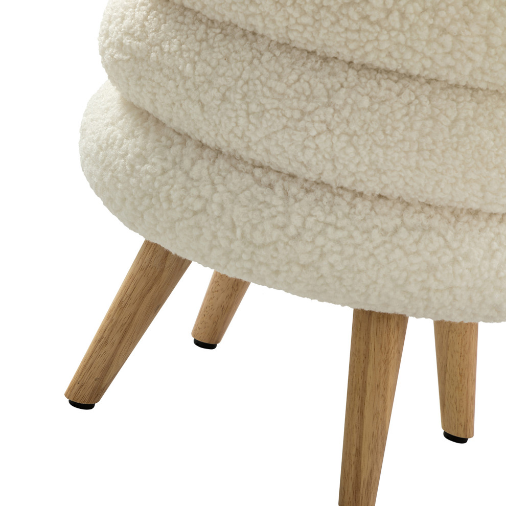 Flavio 15.7 quotW Ottoman  Set of 2   Midcentury   Footstools And Ottomans   by Karat Home  Houzz