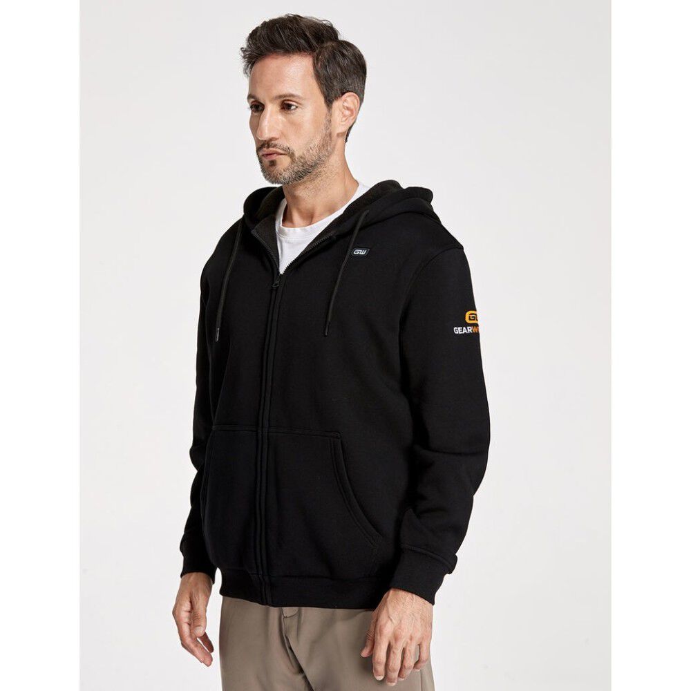 GEARWRENCH Mens Black Heated Full Zip Hoodie Kit XL GUHF-02A-BK06 from GEARWRENCH