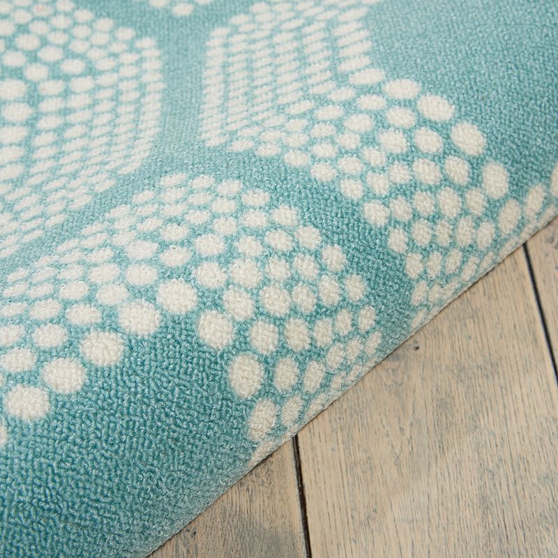 Waverly Sun N' Shade Bubbly Geometric Indoor Outdoor Rug