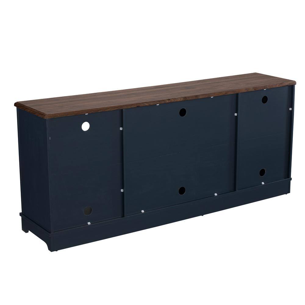 FESTIVO 70 in. Navy TV Stand for TVs Upto 78 in. FTS20601