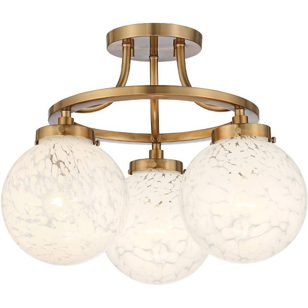 3 light Art Glass Globe Shade For Bedroom Kitchen