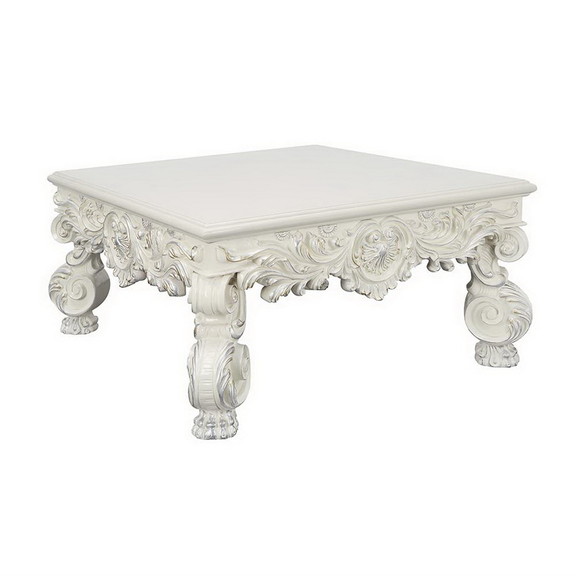 Acme LV01217 Adara Coffee Table  Antique White Fin...