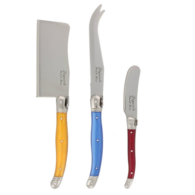 3pc Stainless Steel Laguiole Cheese Knife Set French Home