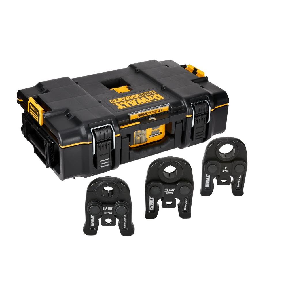 DEWALT 1/2 to 1 Standard IPS Press Jaws Kit with Toughsystem 2.0 Tool Box