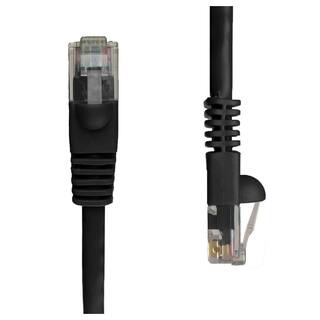 NTW 1 ft. Cat5e Snagless Unshielded (UTP) Network Patch Cable Black 345-U5E-001BK