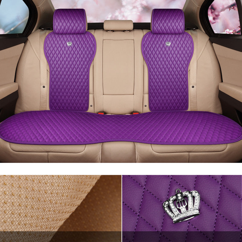 Red Rain Purple Car Seat Cover Leather Seat Protector for Car Seats Comforty Car Seat Cover 2/3 Covered 11PCS Universal Fit Car/Auto/Truck/SUV (W-Purple)