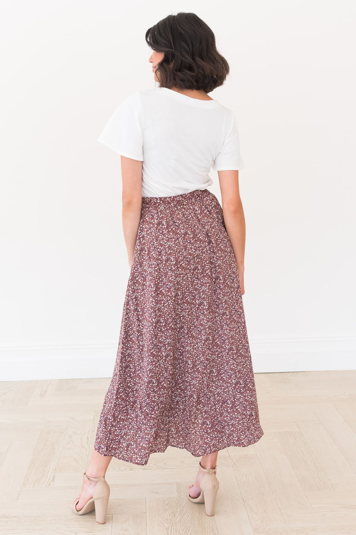 Stuck In A Dream Modest Ruffle Skirt