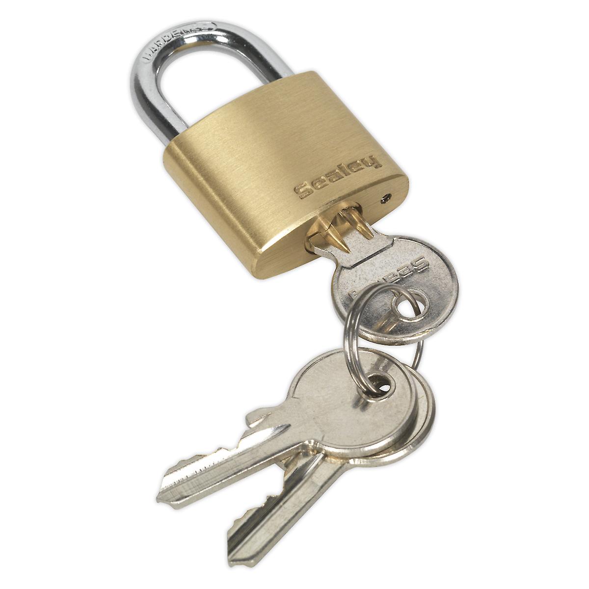 Sealey Pl100 Brass Body Padlock 30Mm